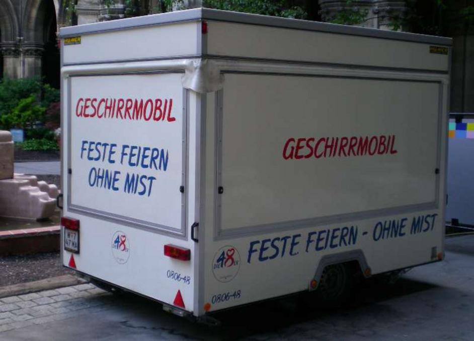 Neue Regeln und Gebühren fürs Geschirrmobil