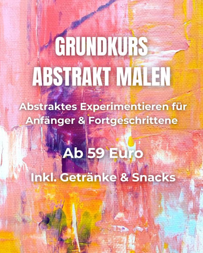 Grundkurs Abstrakt Malen x Strukturpaste