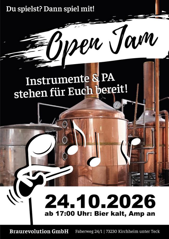 Open Jam & Open Stage in der Braurevolution