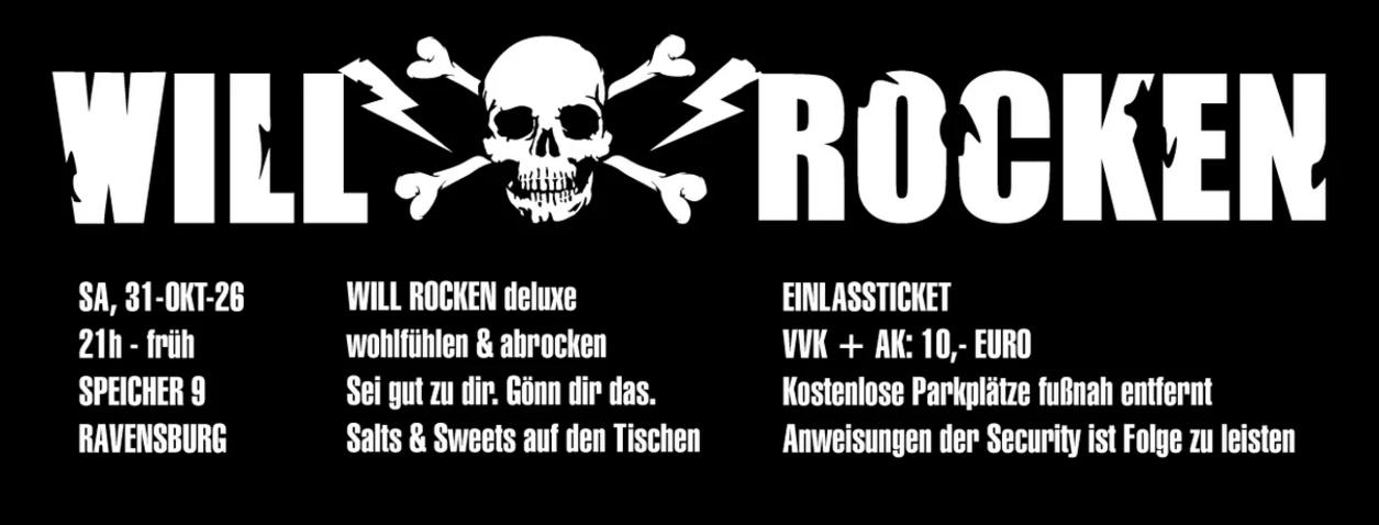 WILL ROCKEN deluxe HALLOWEEN-PARTY