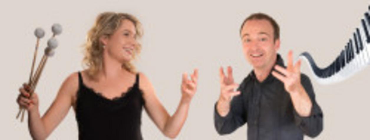 Jasmin Kolberg (Marimba) und Patrick Bopp (Klavier)