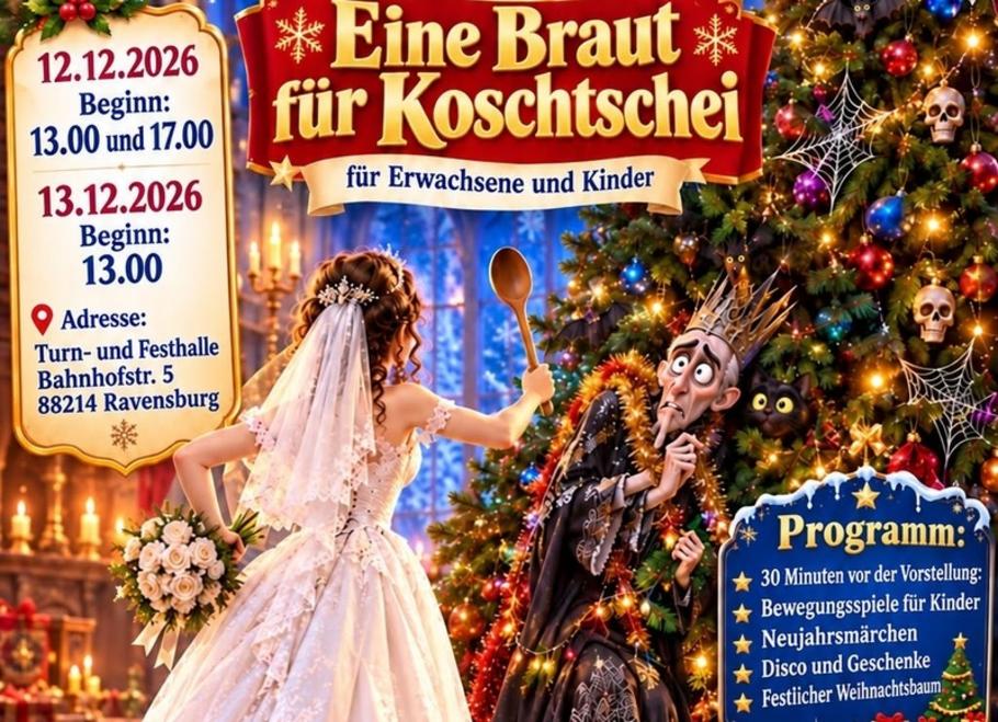 Märchenhaftes Musikfest in Ravensburg: „Eine Braut für Koschtschei“
