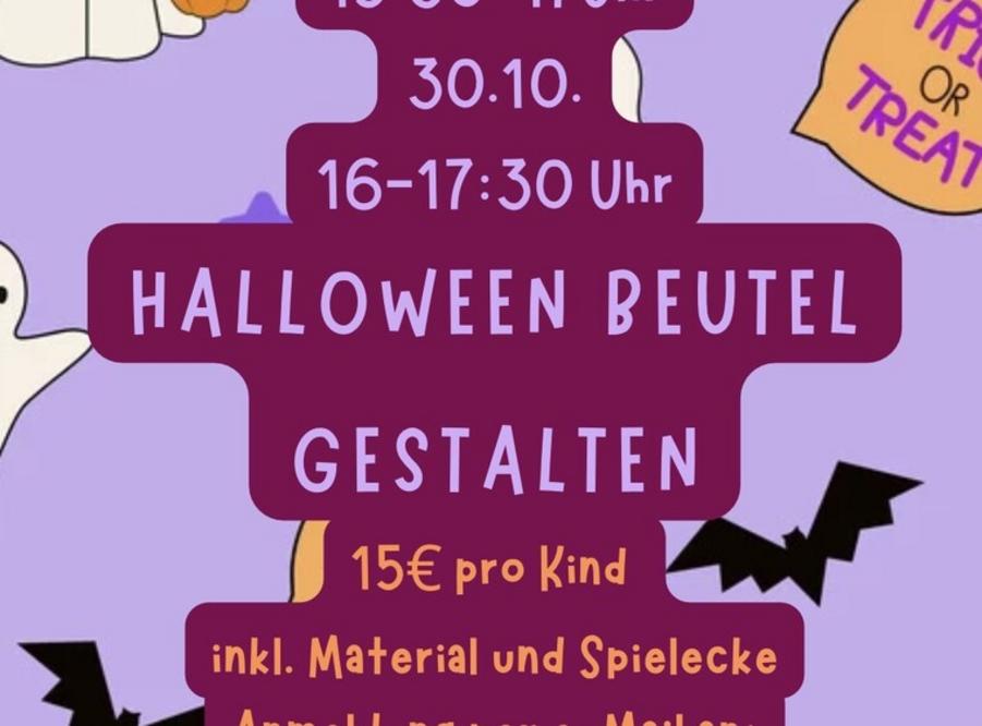 Halloween Beutel gestalten