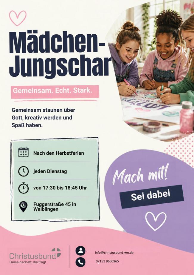 Mädchen-Jungschar: Gemeinsam. Echt. Stark.