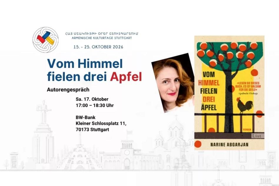 Lesung und Gespräch: Vom Himmel fielen drei Äpfel. Narine Abgarjan