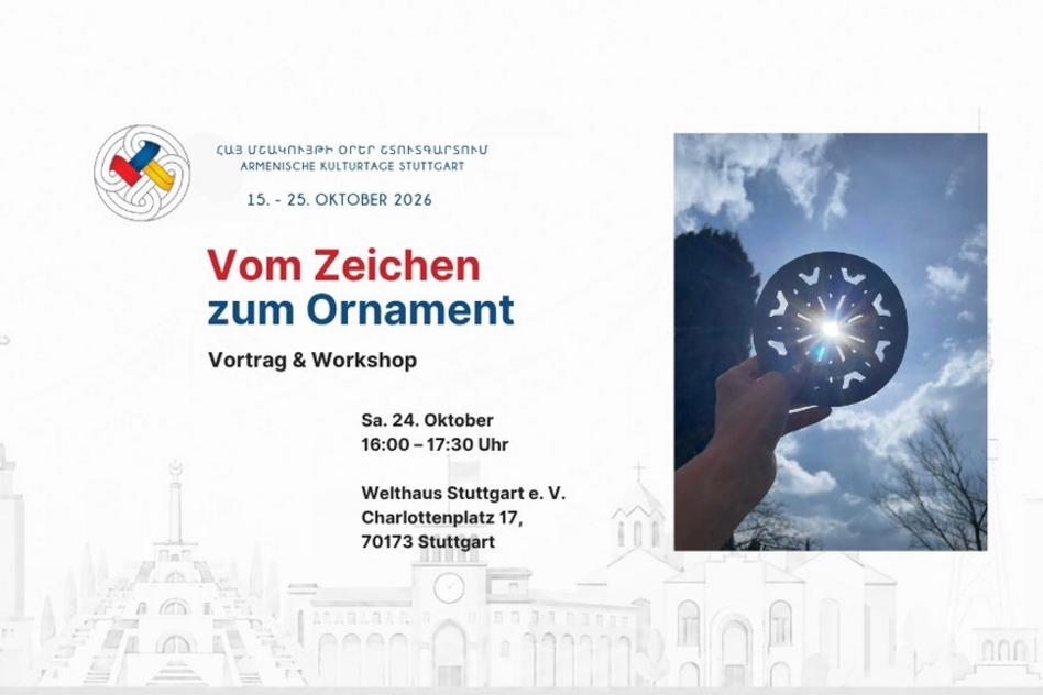 Vortrag und Workshop: Vom Zeichen zum Ornament. Armenische Rosetten