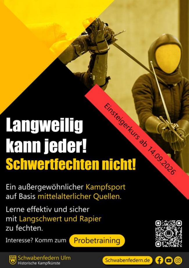 Schwertfechten: Langschwert Einsteigerkurs 2026