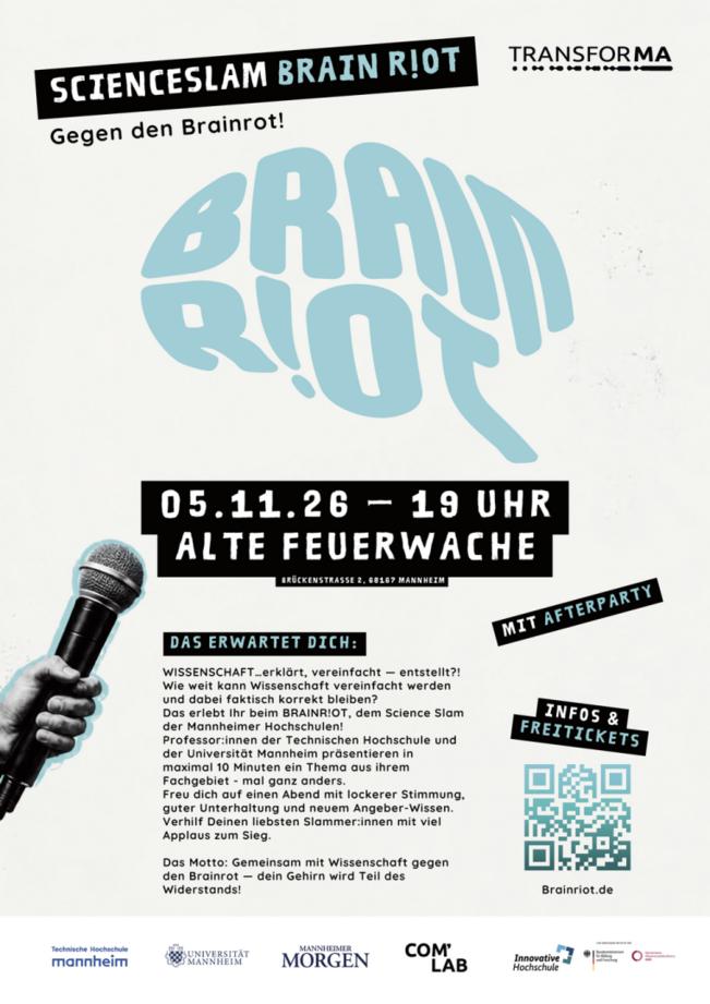 BRAINR!OT - Der Science Slam der Mannheimer Hochschulen