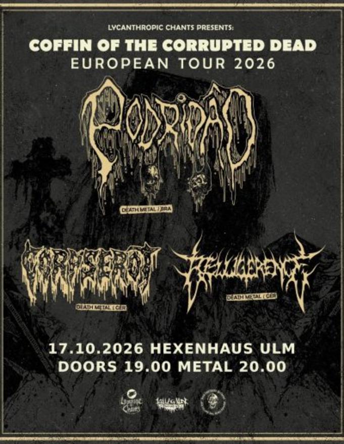Hexenhaus Live: PODRIDAO + BELLIGERENCE + CORPSEROT